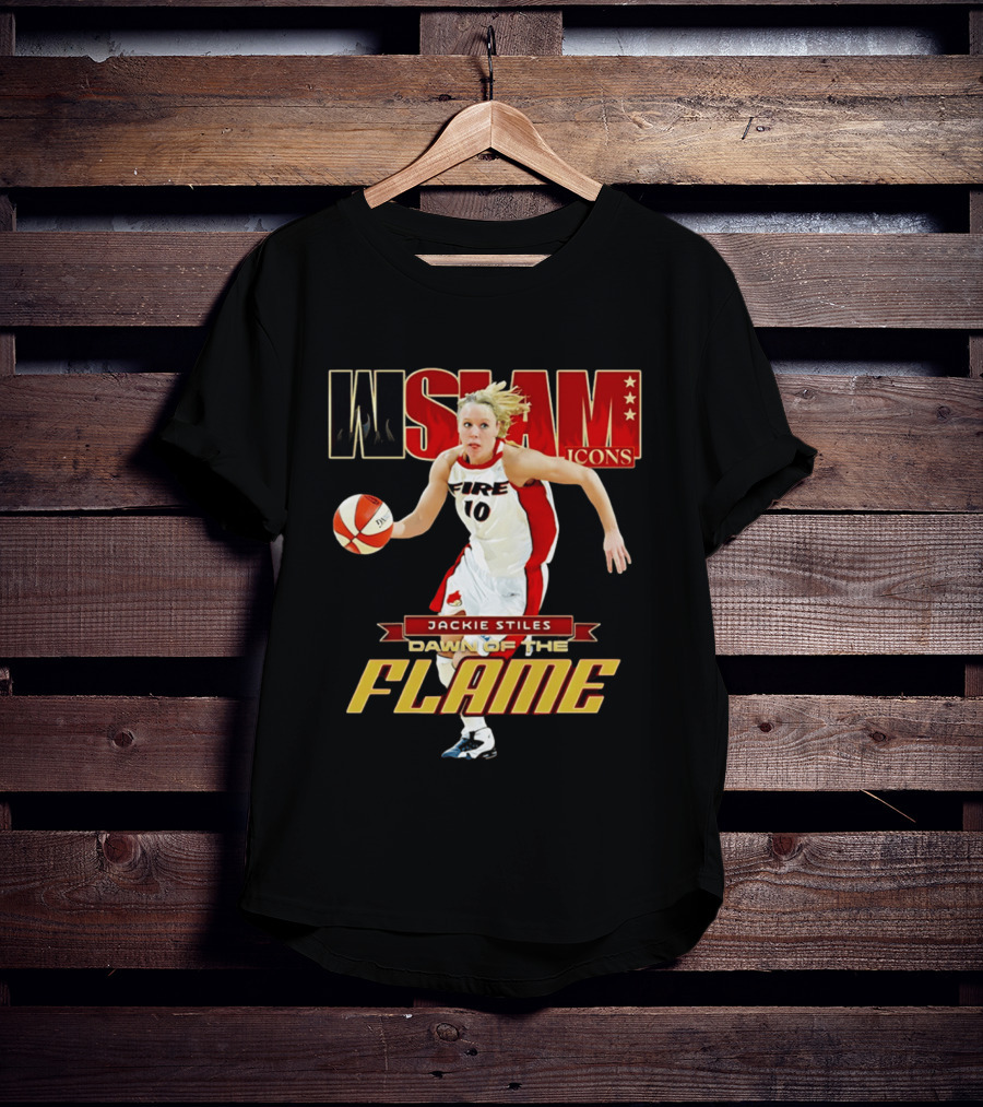 WSlam Icons Jackie Stiles Fire Dawn Of The Flame T-Shirt