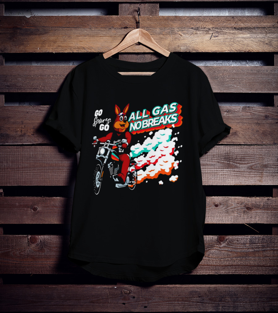 San Antonio Spurs Coyote Go Spurs Go All Gas No Breaks T-Shirt