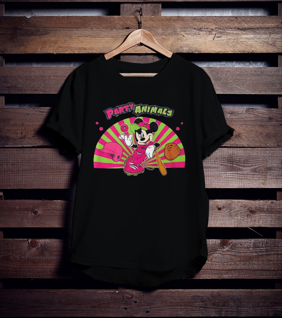 Savannah Party Animals Mickey Mouse Baseball Fun 2026 T-Shirt