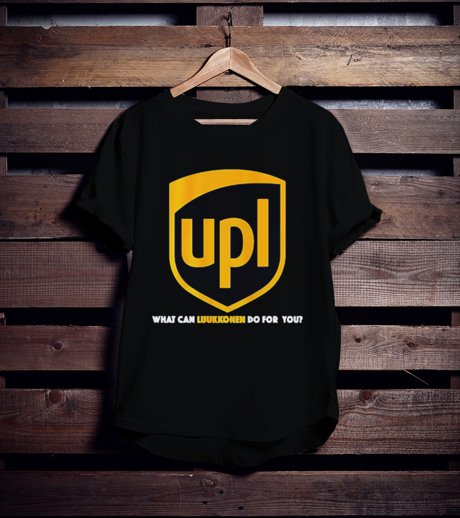 Ukko Pekka Luukkonen UPL What Can Luukkonen Do For You Shield T-Shirt