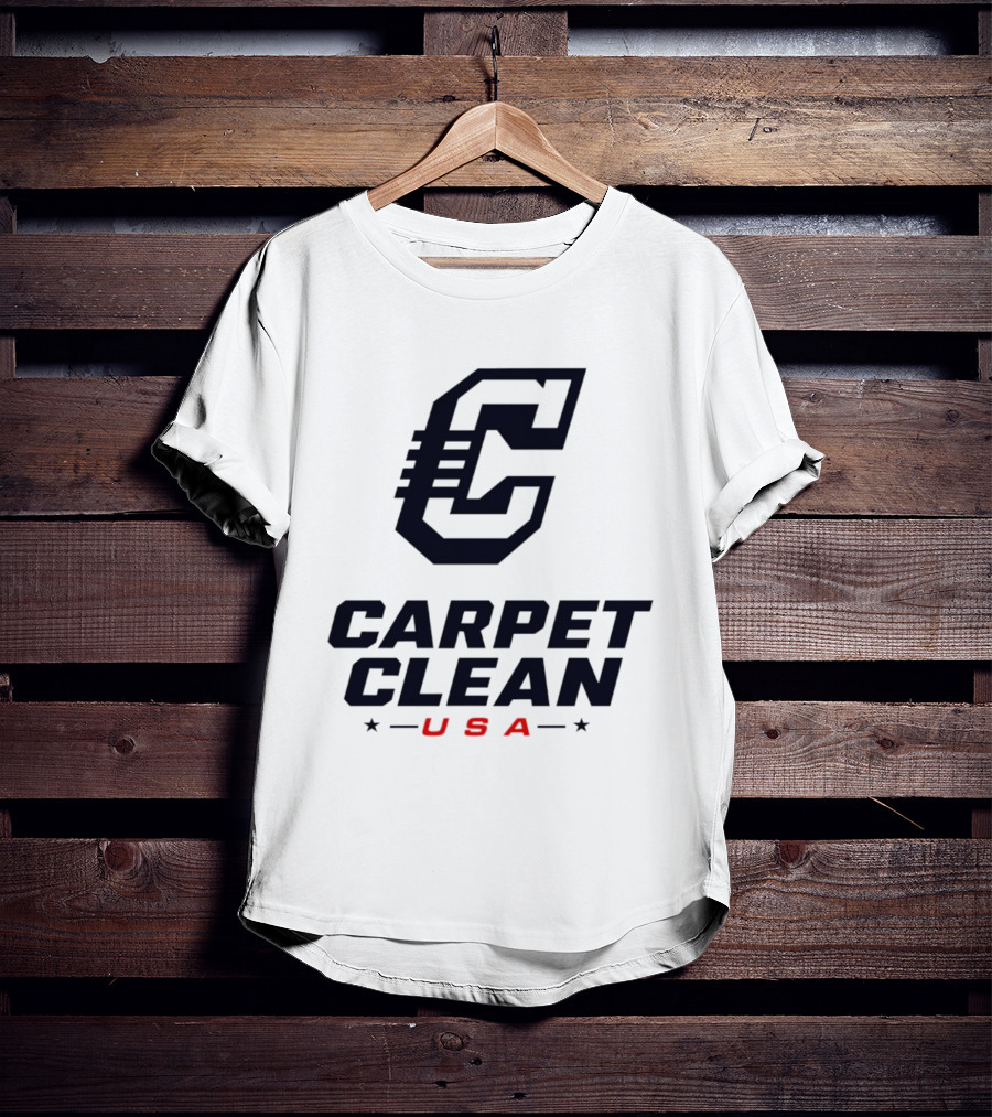 Carpet Clean USA C Logo Bold Lettering T-Shirt
