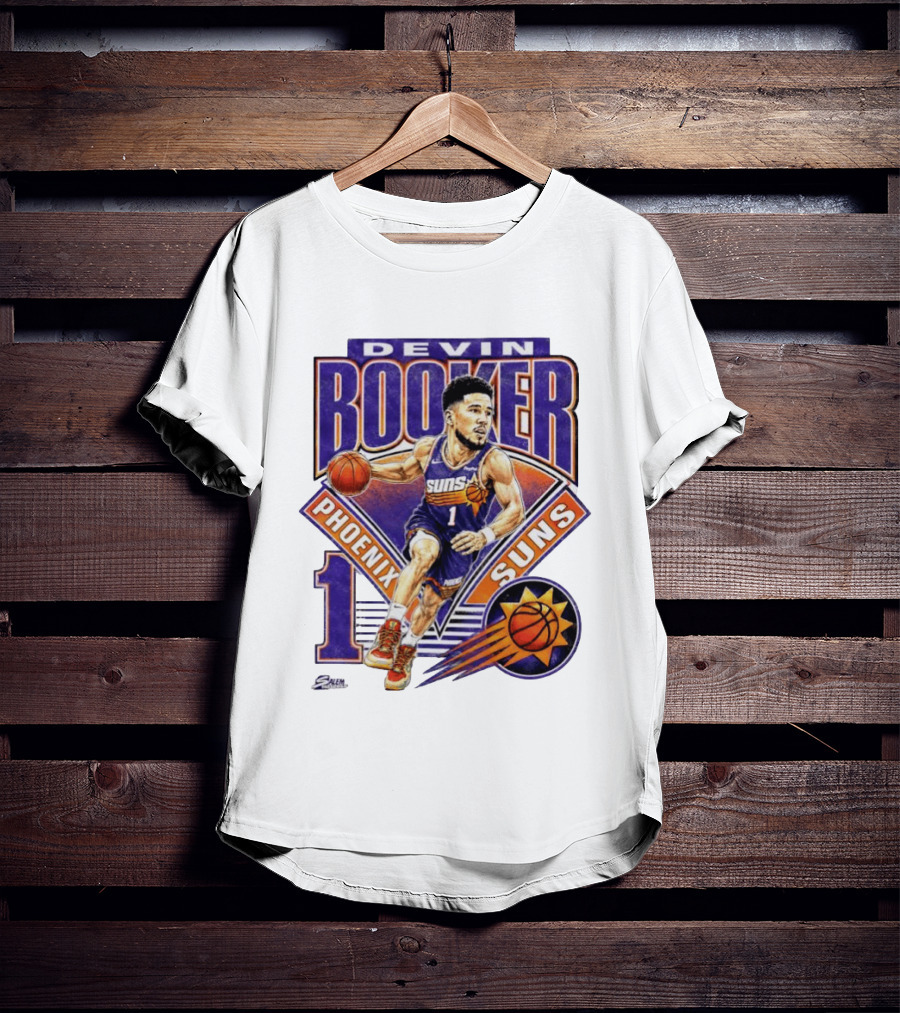 Devin Booker Phoenix Suns Basketball Number 1 Jersey T-Shirt