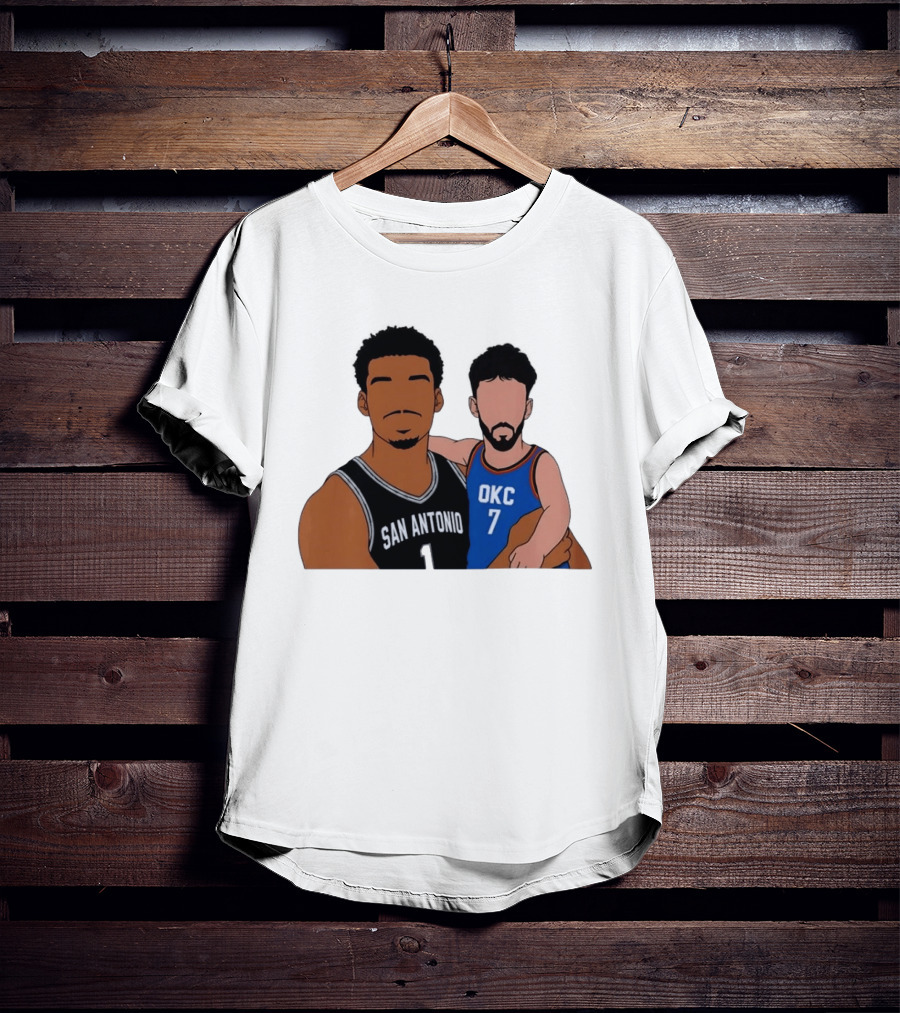 San Antonio Victor Wembanyama OKC Chet Holmgren Basketball T-Shirt