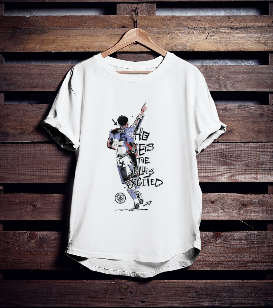 Stones He Gets The Blues Excited Soccer T-Shirt