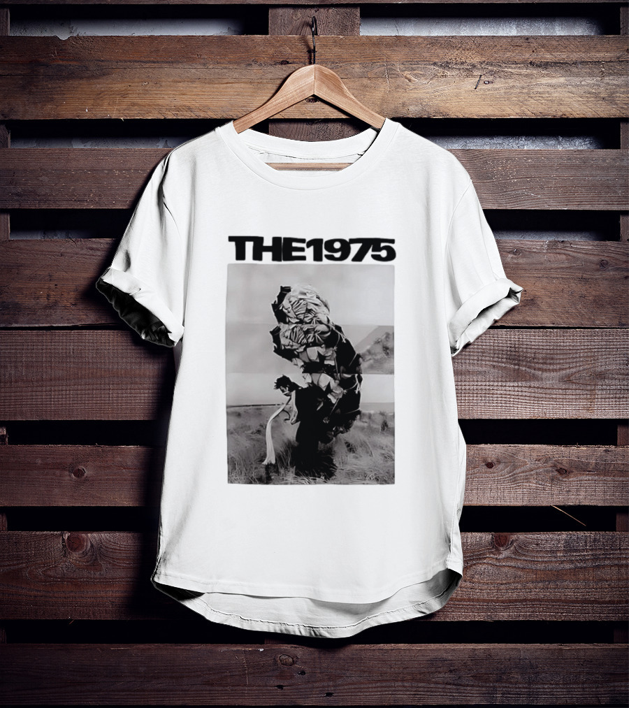 The 1975 Abstract Monochrome Figure And Floral Compilation T-Shirt