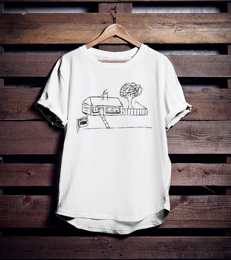 Yak House Paint Drawing Rustic Charm T-Shirt