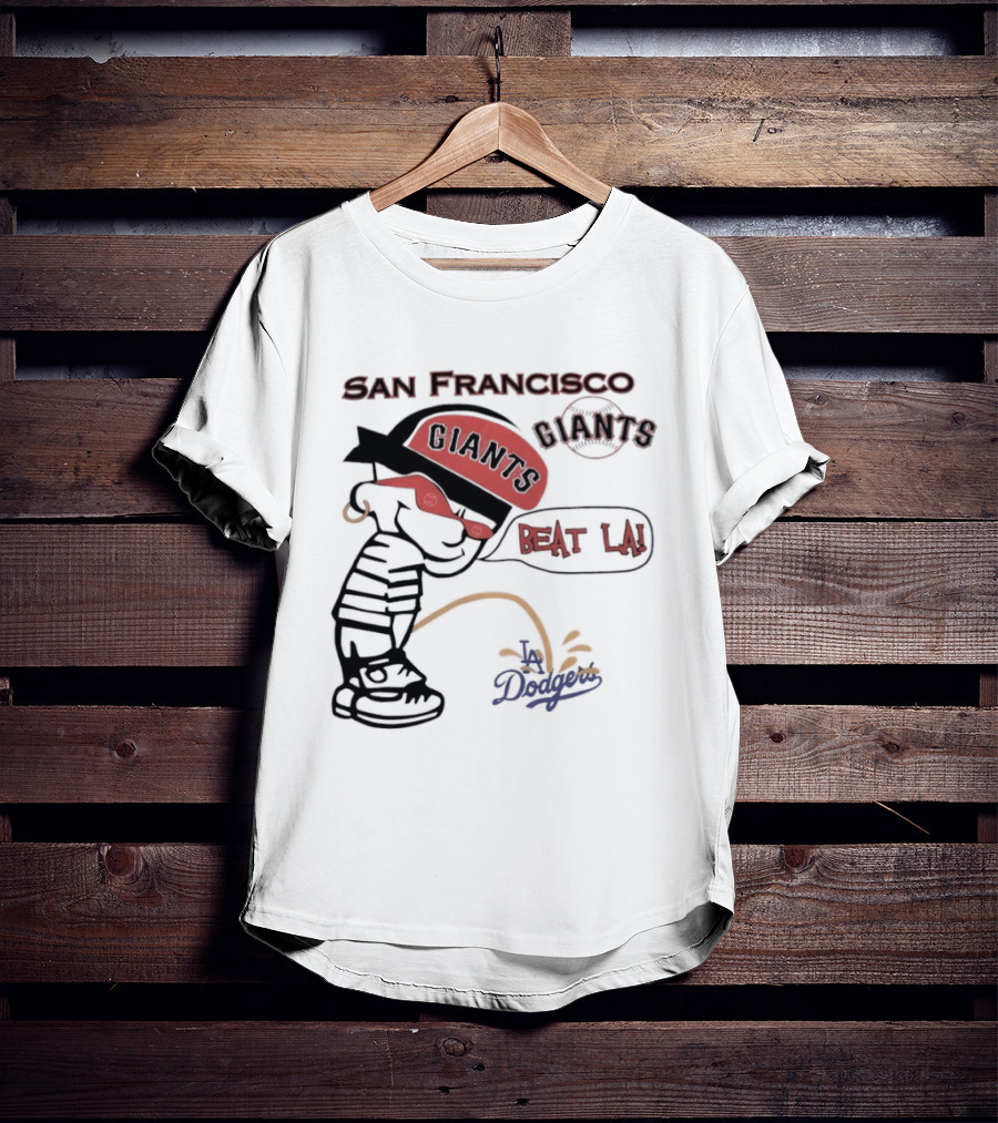 San Francisco Giants Beat LA Dodgers Peanuts T-Shirt