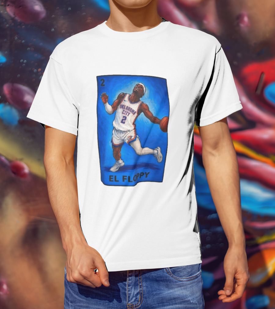 Shai Gilgeous Alexander Oklahoma City 2 El Floppy Basketball T-Shirt