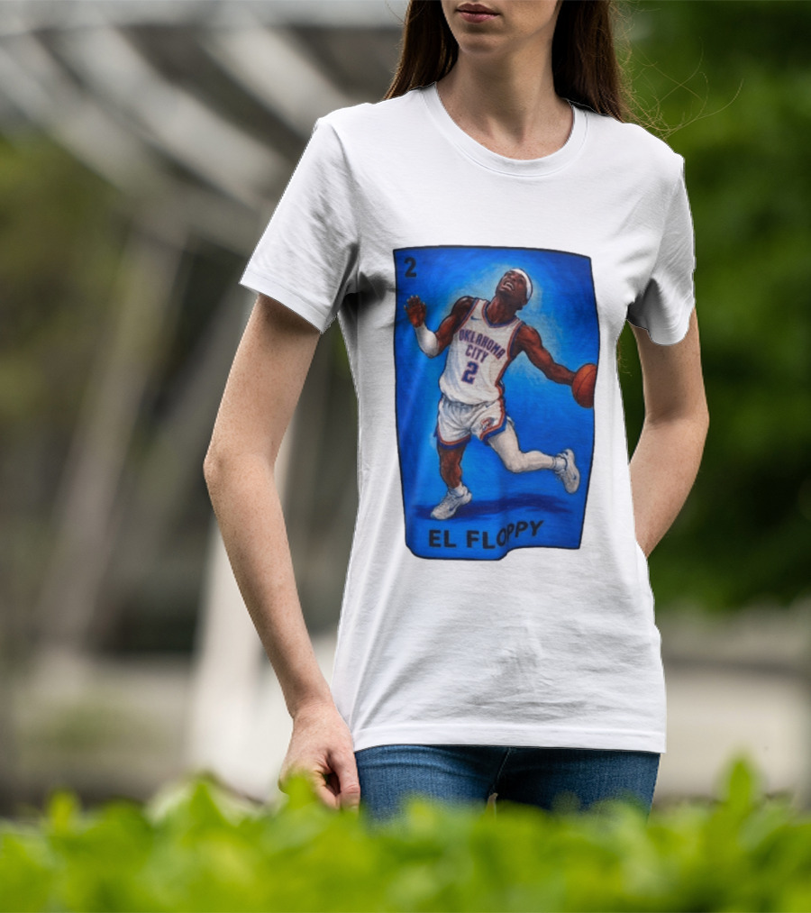 Shai Gilgeous Alexander Oklahoma City 2 El Floppy Basketball T-Shirt