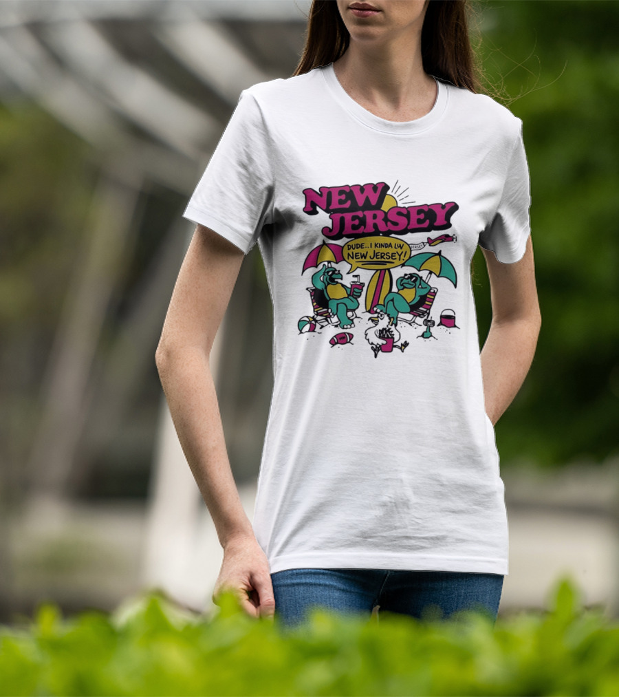 New Jersey Dude I Kinda Luv Beach Vibes With Beach Animals T-Shirt