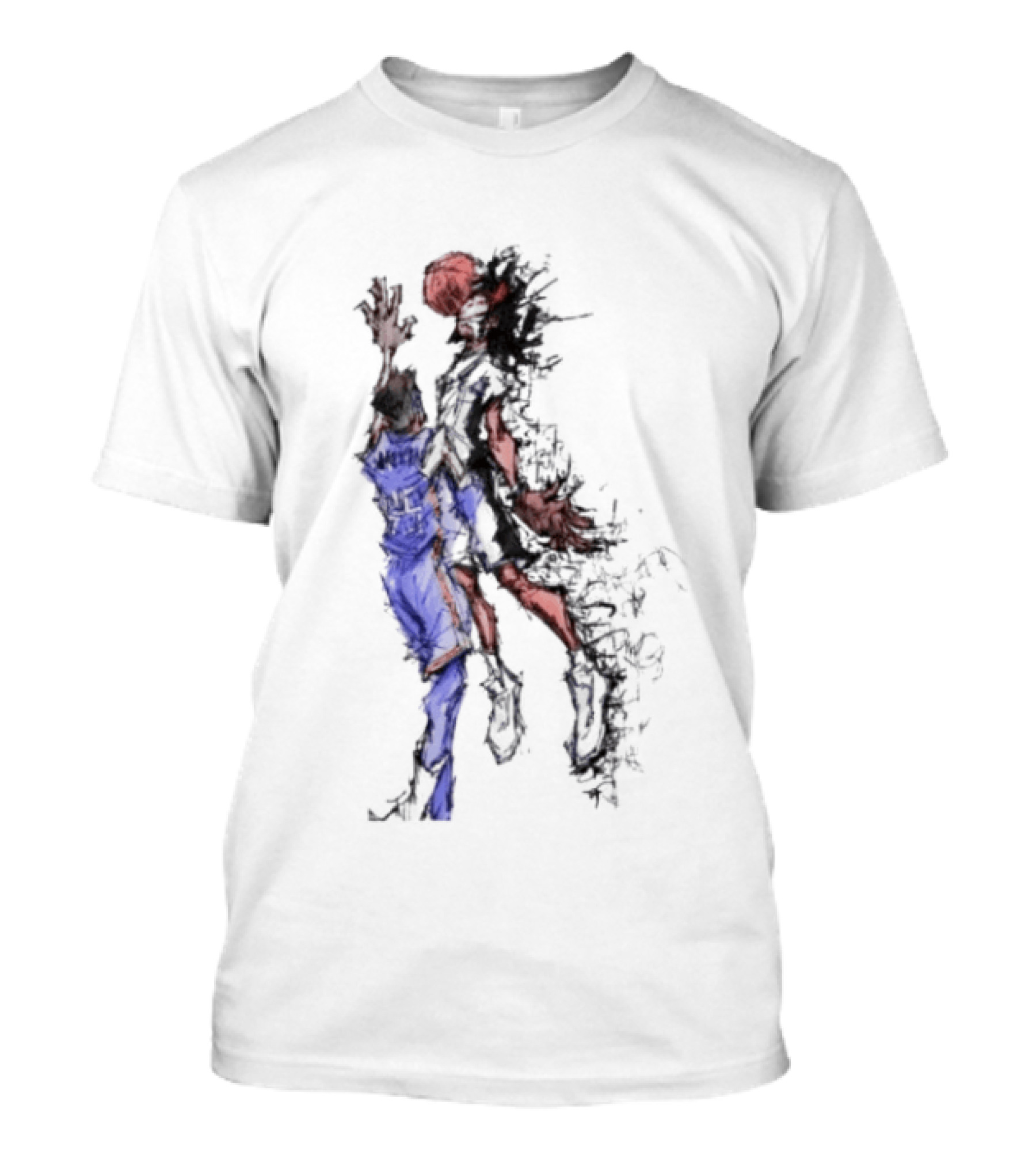Oklahoma Basketball Number 25 Exploding Sketch Dunk Dynamic Sports T-Shirt