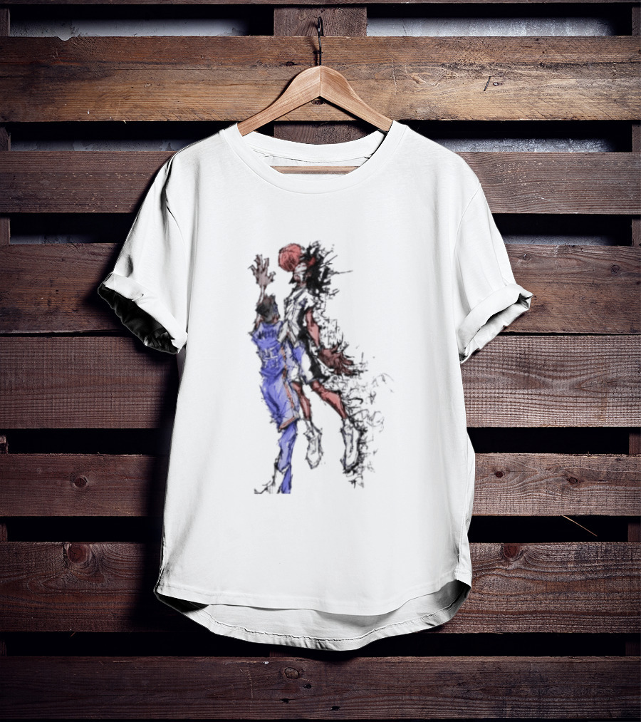 Oklahoma Basketball Number 25 Exploding Sketch Dunk Dynamic Sports T-Shirt