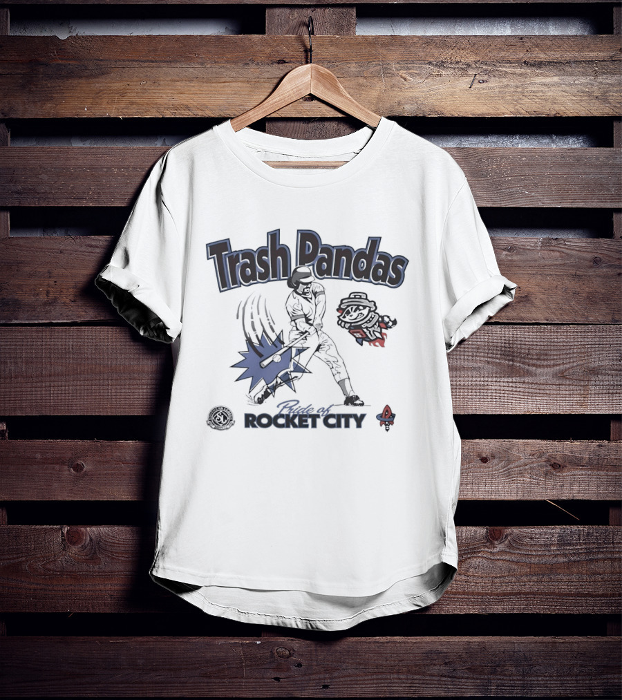 Trash Pandas Pride Of Rocket City Southern League Baseball Batter T-Shirt