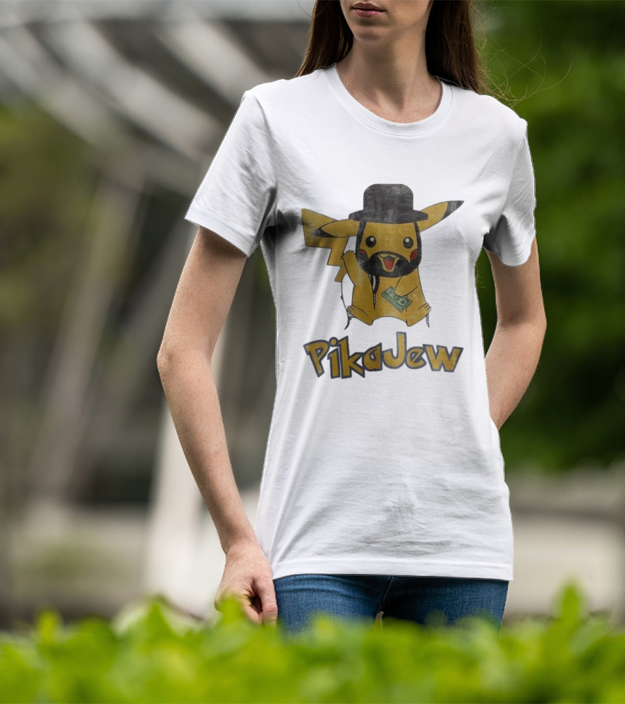 Pikachu PikaJew Meme Wearing Hat And Holding Money T-Shirt