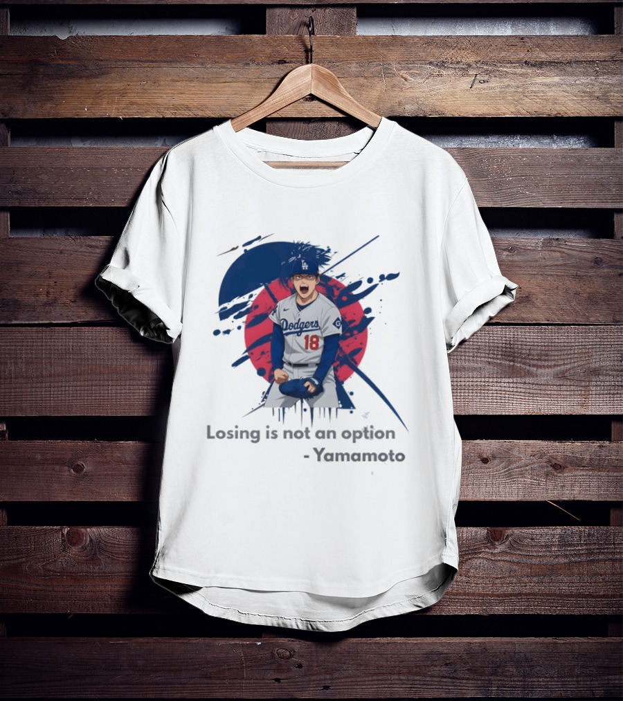 Yoshinobu Yamamoto Dodgers Anime Style Los Angeles Baseball Winning Mindset T-Shirt