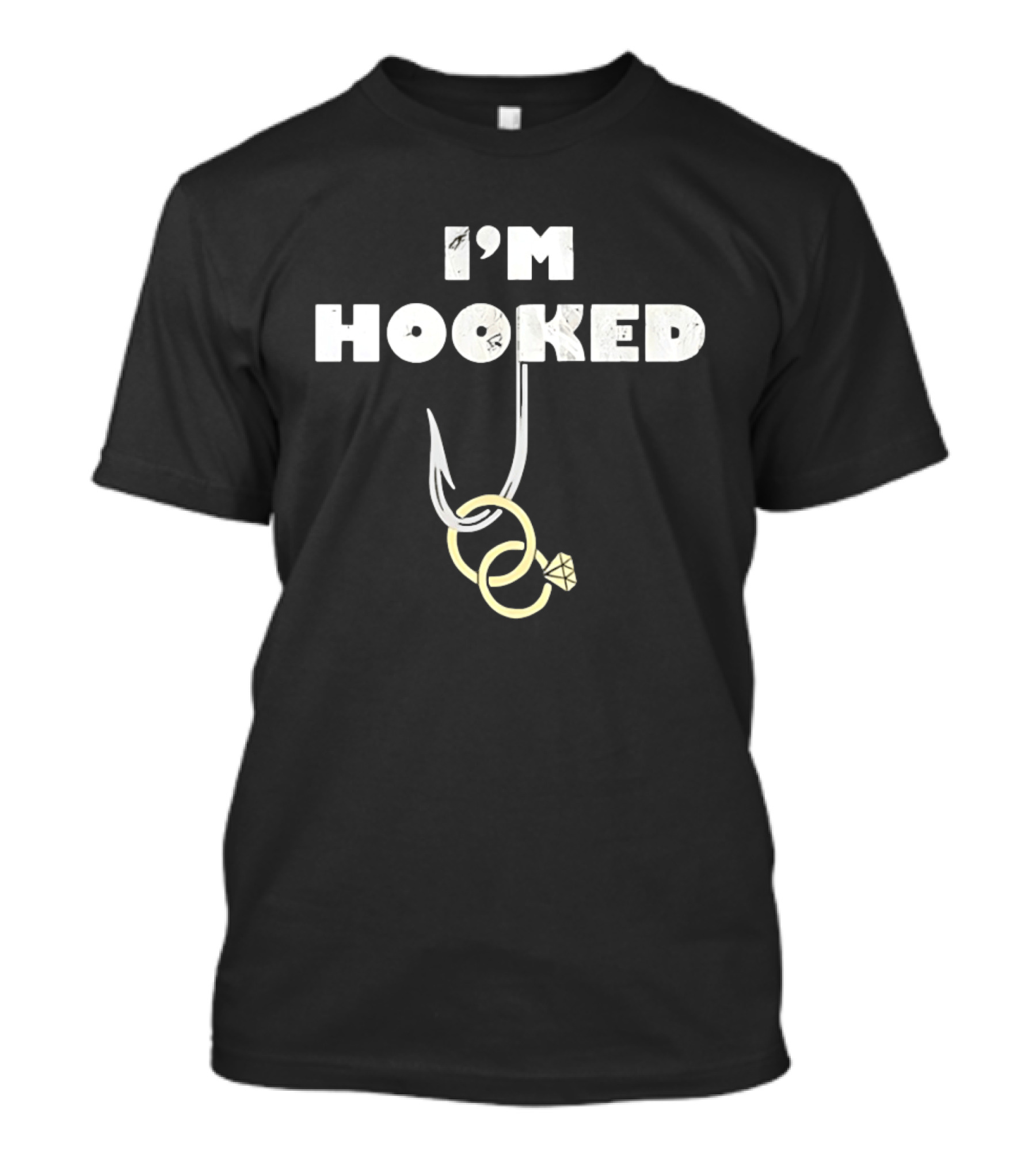 I'M Hooked Bride To Be Future Mrs Wedding Bands T-Shirt