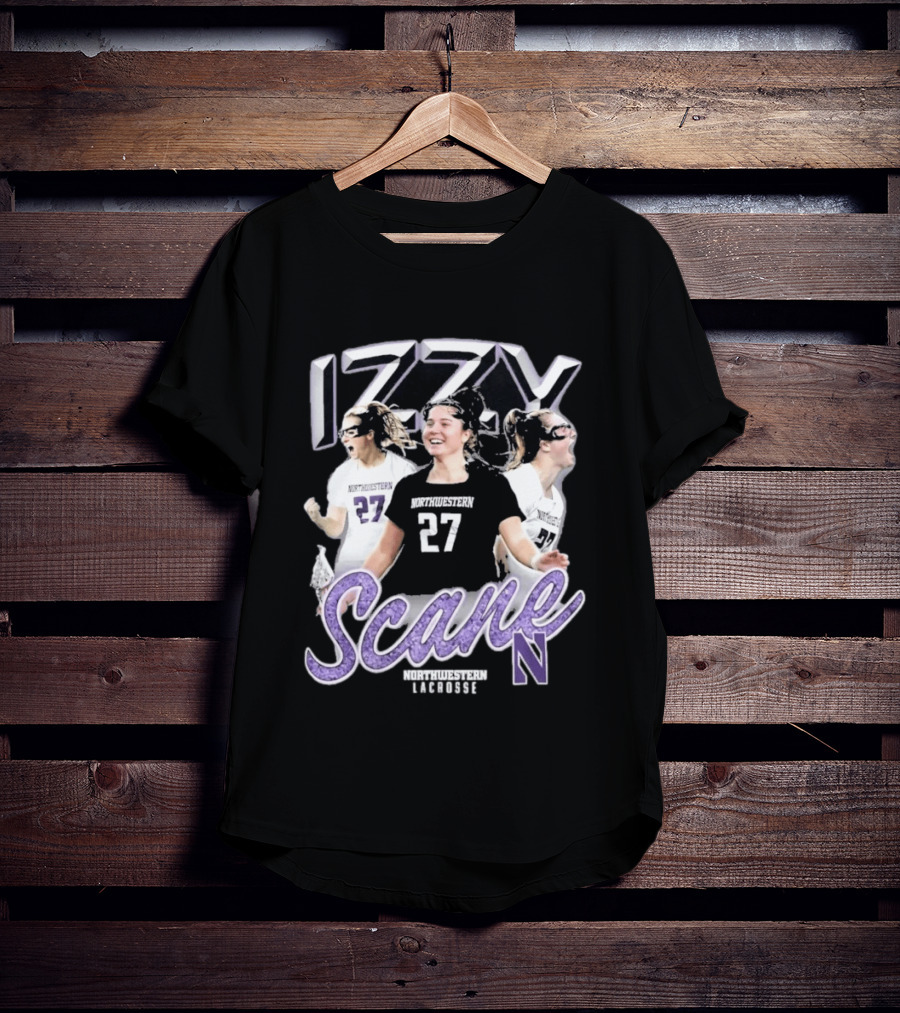 Northwestern Wildcats Izzy Scane 27 Lacrosse Star Athlete Highlights T-Shirt