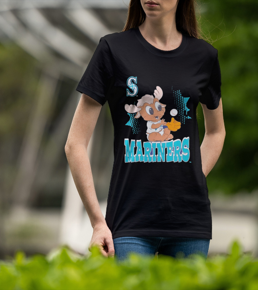 Seattle Mariners Baby Moose Rookie Baseball Glove Mariners T-Shirt