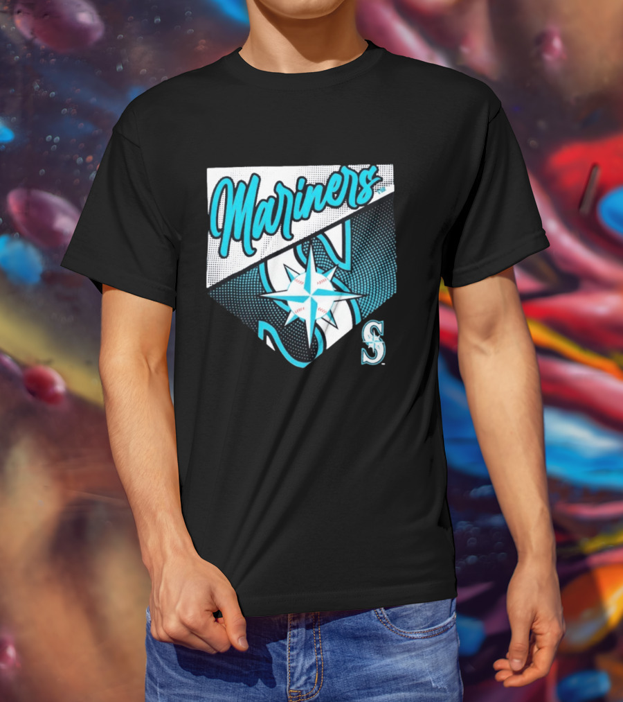 Mariners Compass Baseball Seattle Mariners T-Shirt