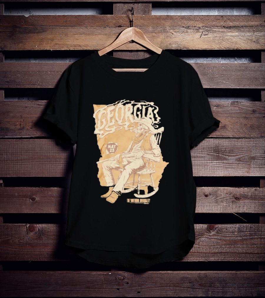 Georgia Skeleton Cowboy Southern Hospitality Tour May 23 MMXXVI T-Shirt