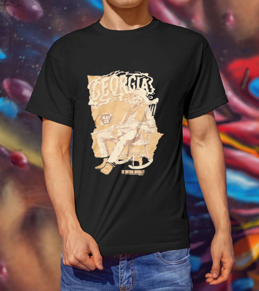 Georgia Skeleton Cowboy Southern Hospitality Tour May 23 MMXXVI T-Shirt