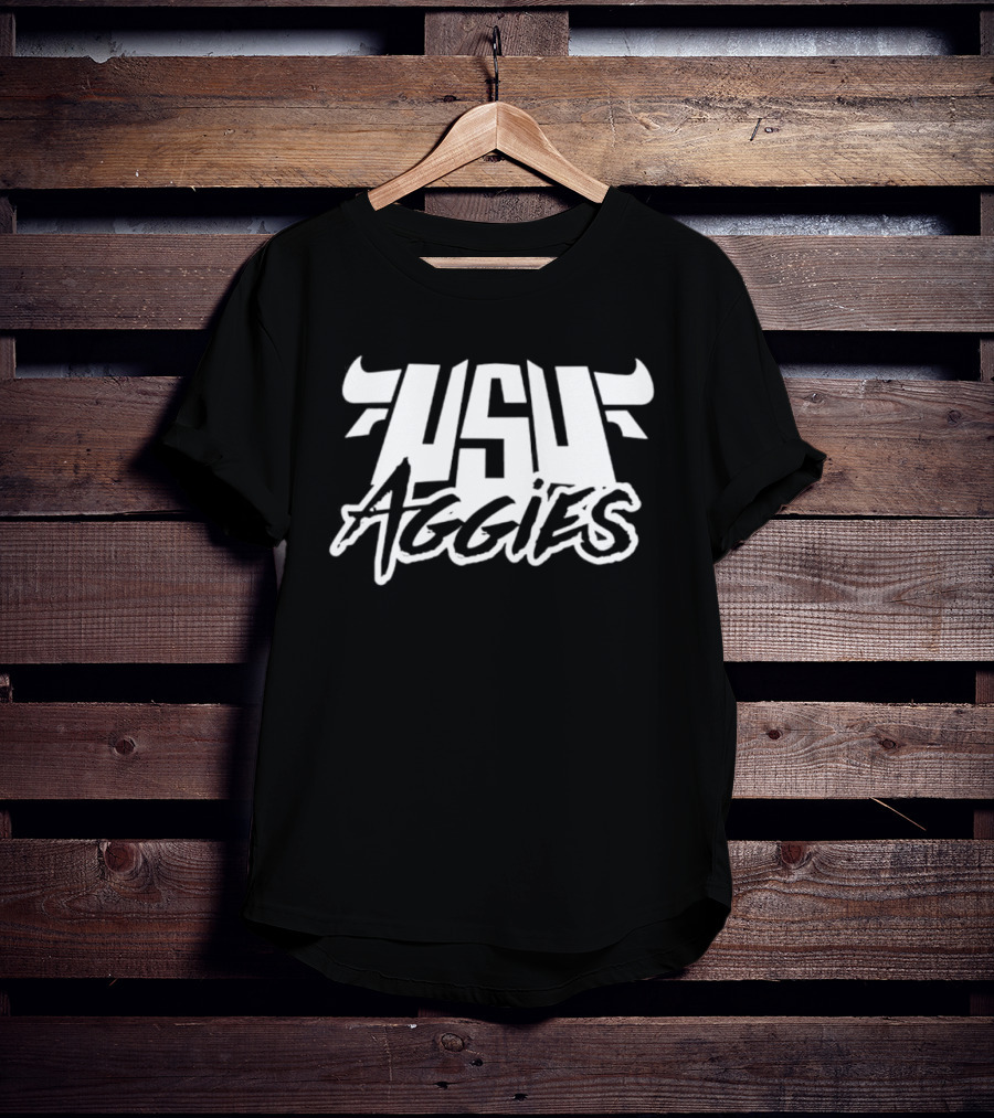 USU Aggies Horned Utah State University T-Shirt