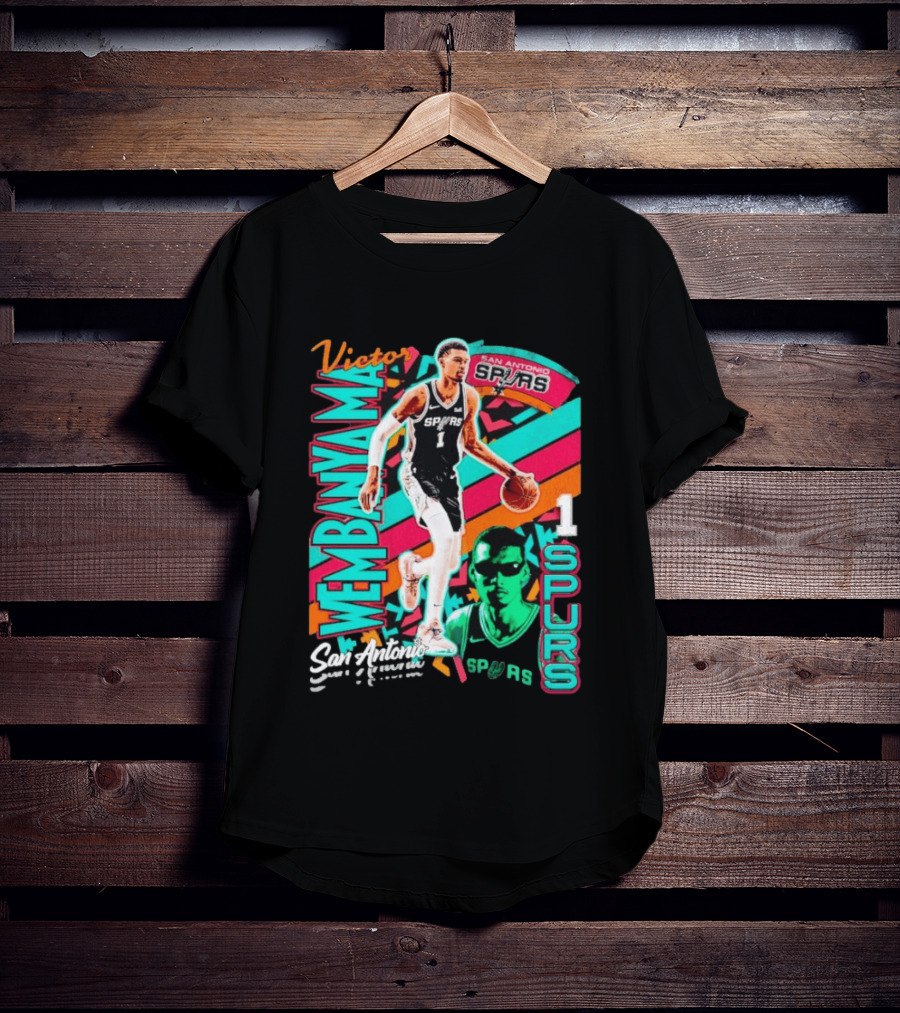 Victor Wembanyama San Antonio Spurs Retro Style Wemby 1 T-Shirt