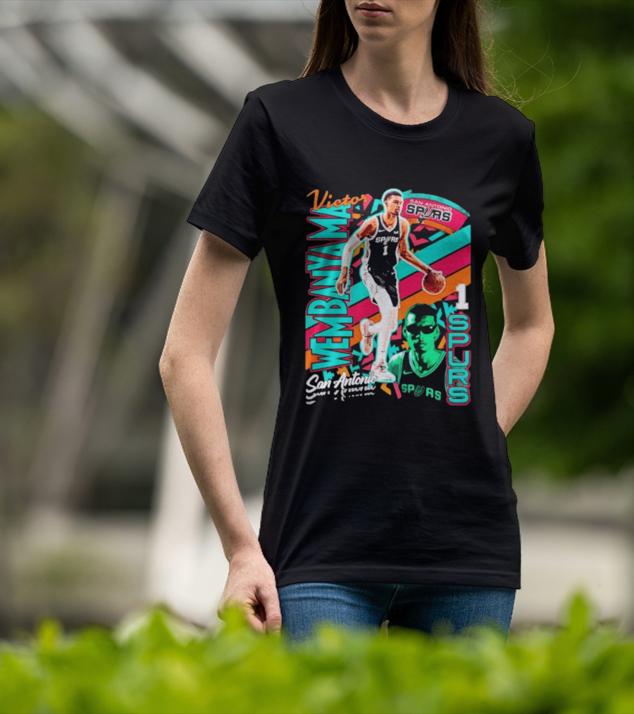 Victor Wembanyama San Antonio Spurs Retro Style Wemby 1 T-Shirt