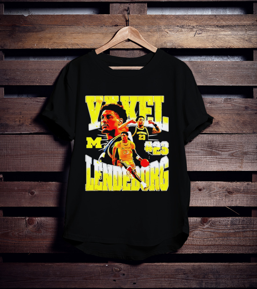 Yaxel Lendeborg #23 Michigan Wolverines Basketball M Player T-Shirt