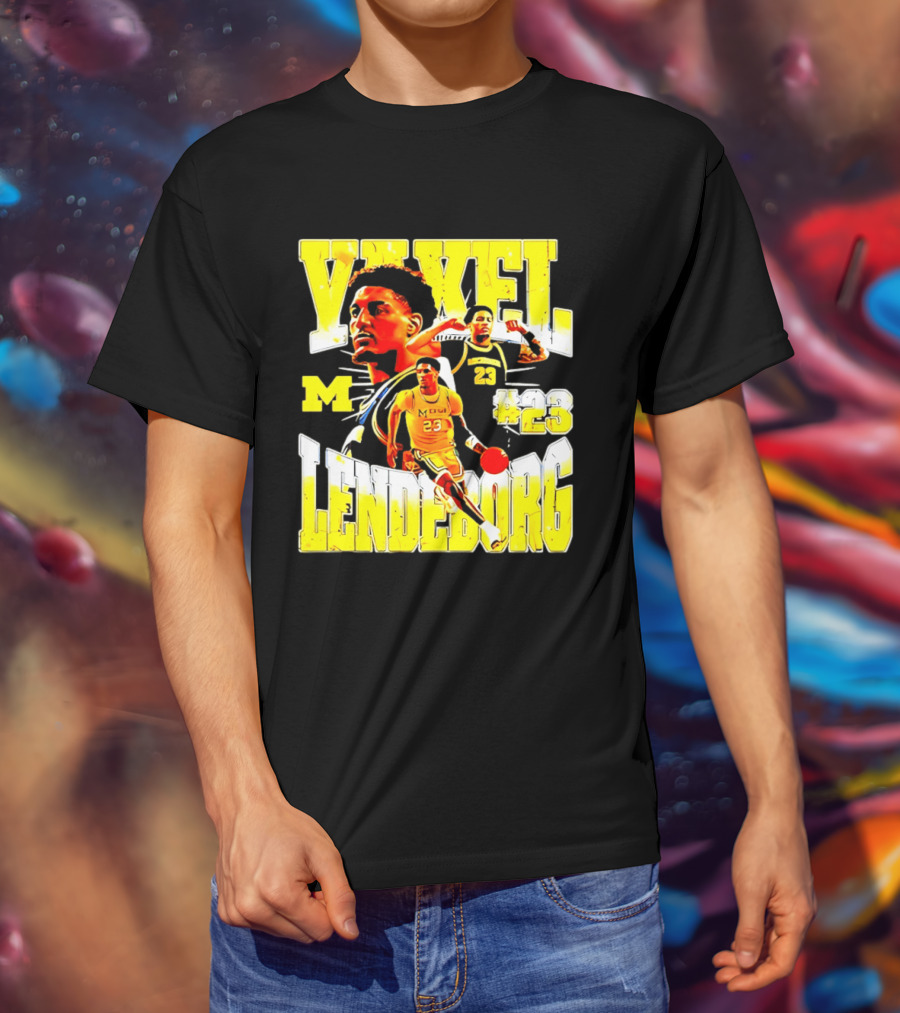 Yaxel Lendeborg #23 Michigan Wolverines Basketball M Player T-Shirt