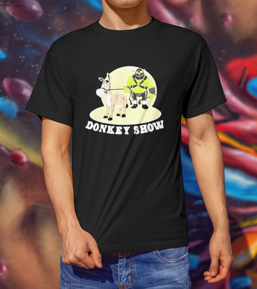 Shrek Gimp Donkey Show Leash T-Shirt