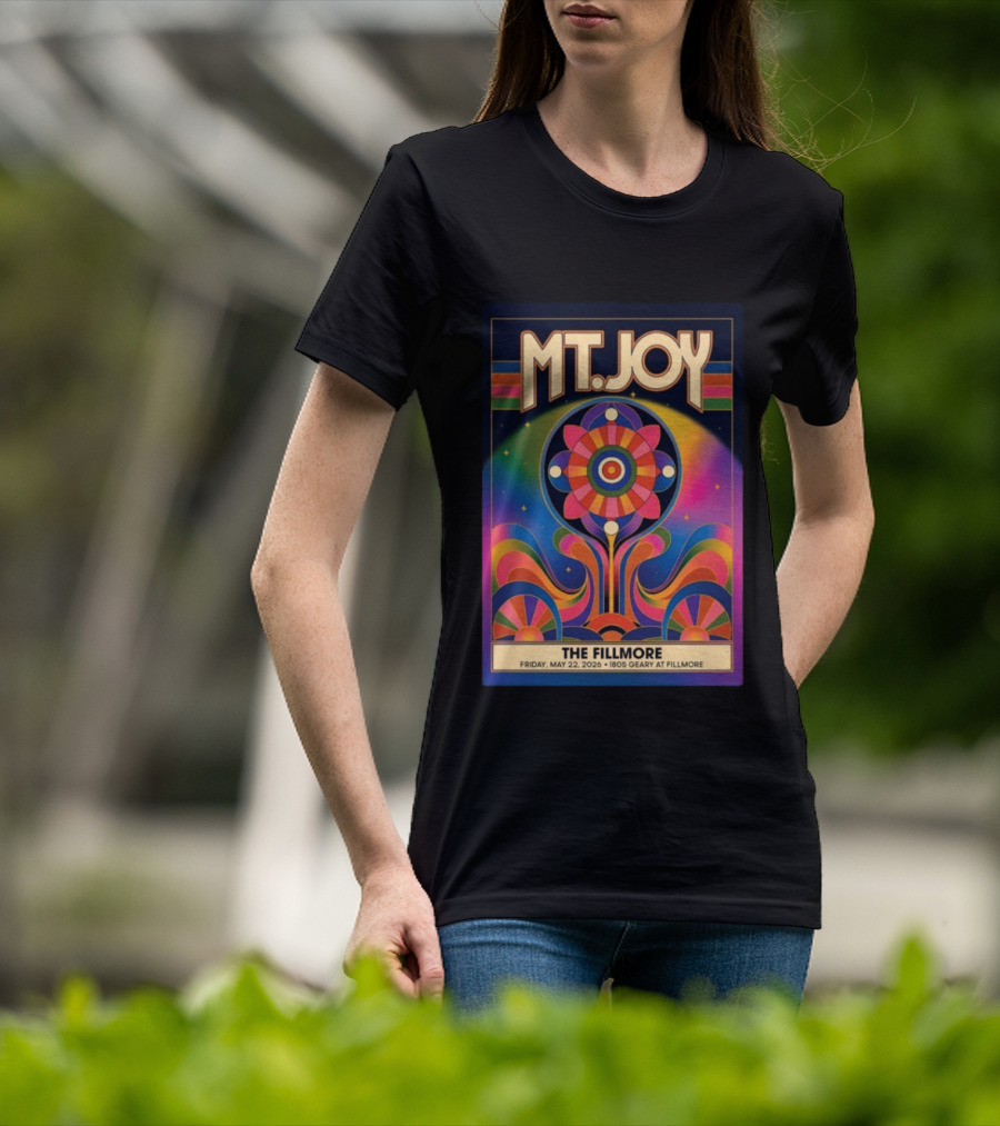 MT. Joy May 22 2026 The Fillmore 1805 Geary San Francisco Vintage Psychedelic T-Shirt