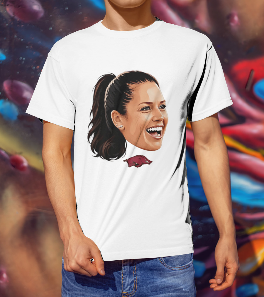 Arkansas Razorbacks Kailey Wyckoff Caricature Sports Team Fan Spirit T-Shirt
