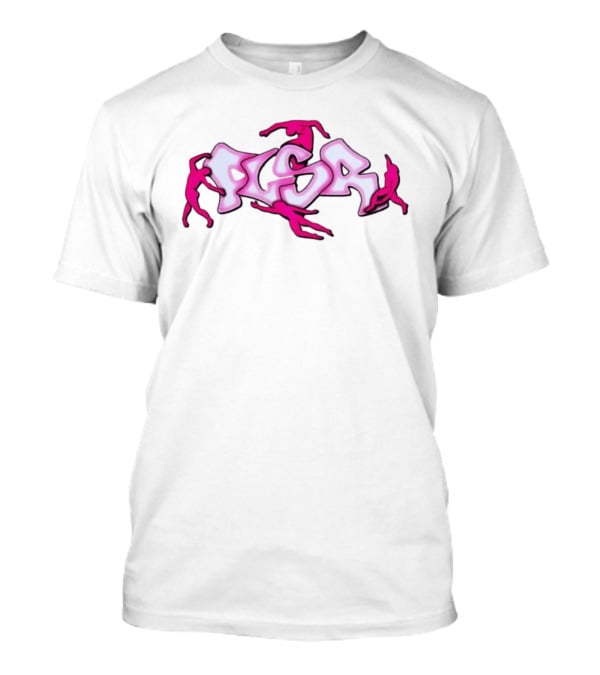 Flsr Figures Climbing Pink Graffiti T-Shirt