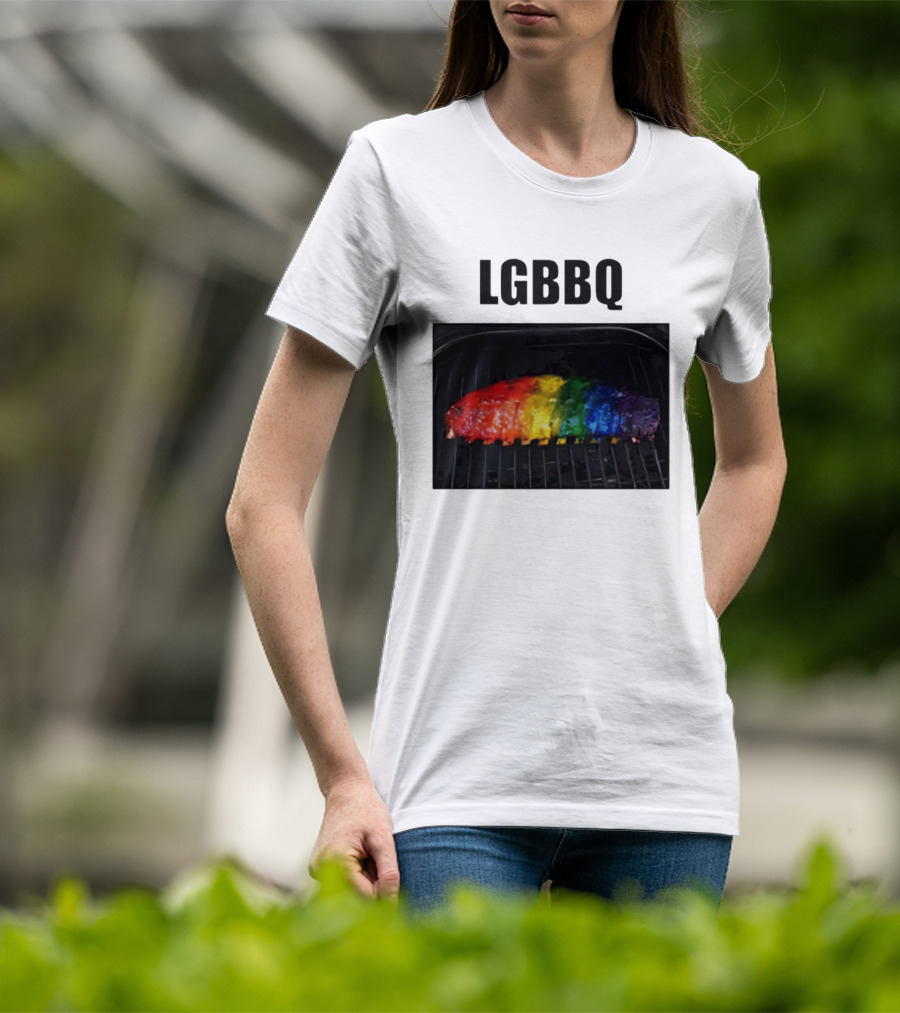 LGBBQ Rainbow Ribs LGBTQ BBQ T-Shirt