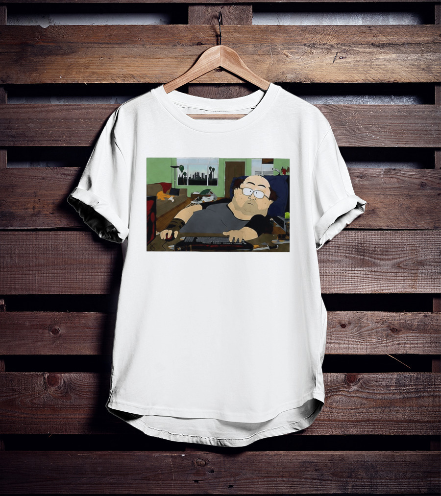 Gamer South Park Meme Online Gaming Guy Couch Scene T-Shirt