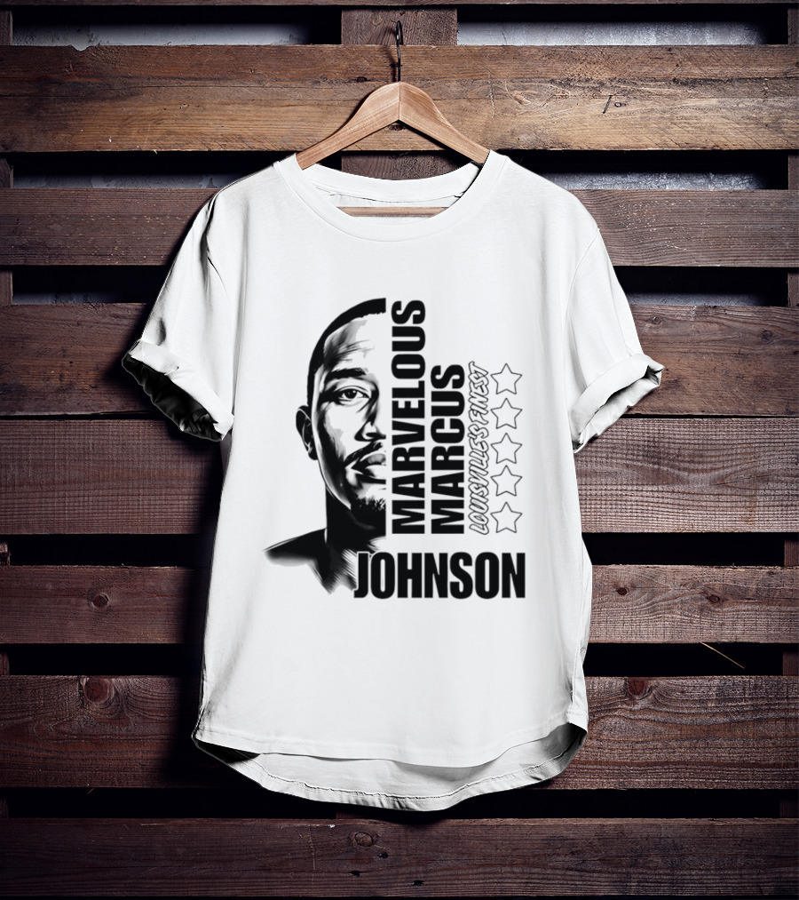 Marvelous Marcus Johnson Louisville's Finest Five Stars T-Shirt