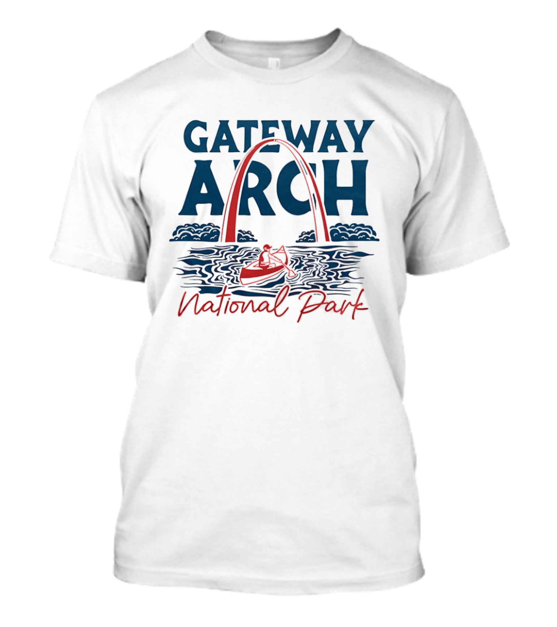 Gateway Arch National Park Canoe Adventure T-Shirt