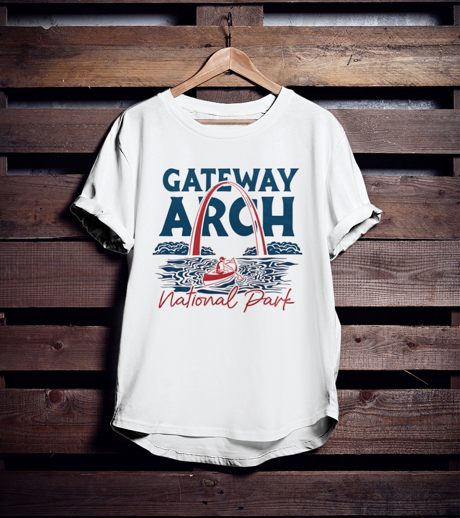 Gateway Arch National Park Canoe Adventure T-Shirt