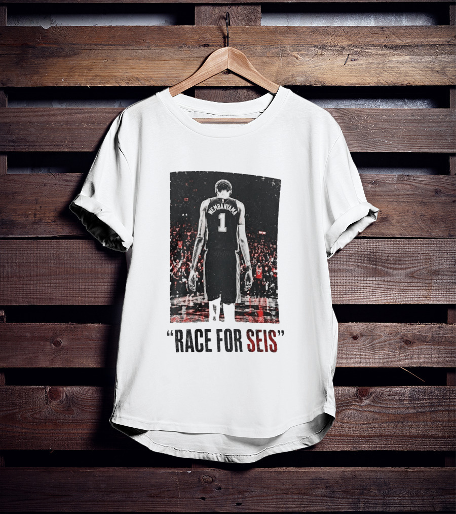 Victor Wembanyama Number 1 Race For Seis San Antonio Spurs T-Shirt