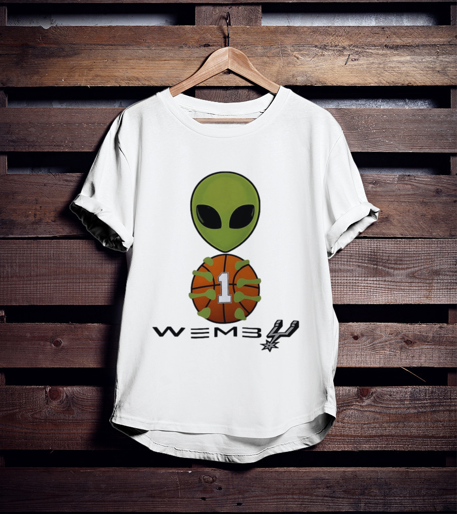 Wemby Alien Victor Wembanyama San Antonio Spurs NBA Basketball Alien T-Shirt