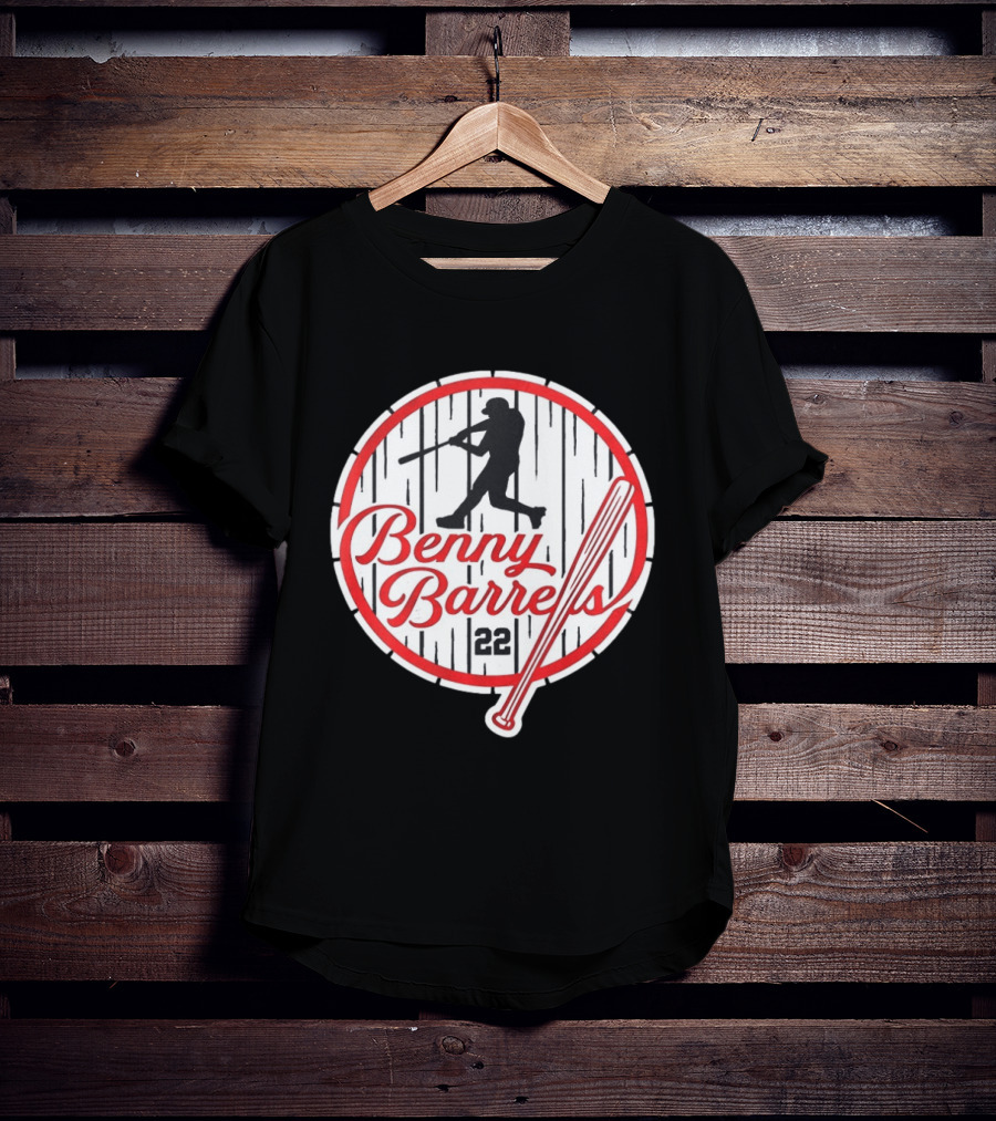Benny Barrels New York Yankees 22 Baseball T-Shirt