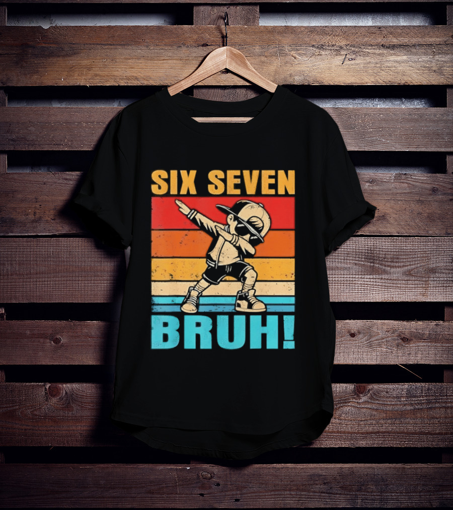 Six Seven Birthday Dab Bruh Kid T-Shirt