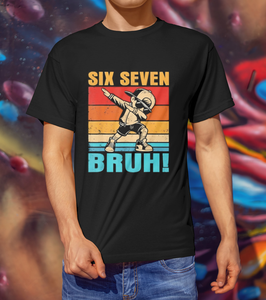 Six Seven Birthday Dab Bruh Kid T-Shirt