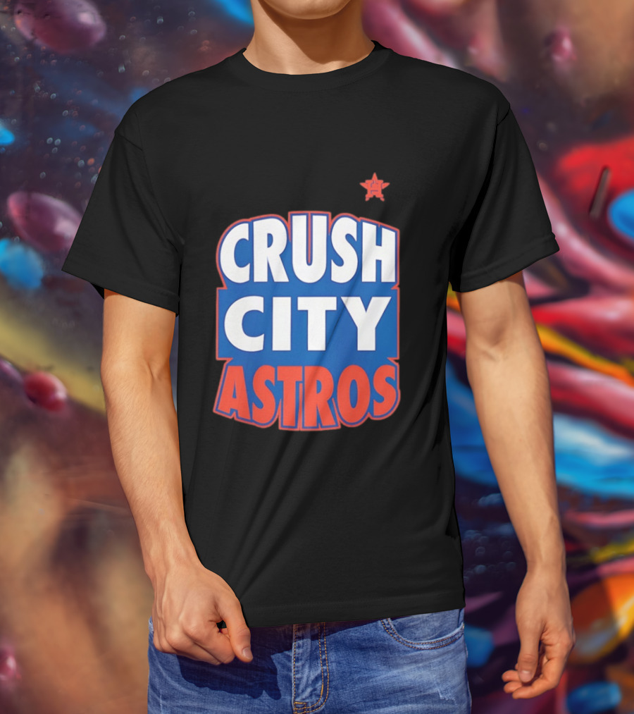 Houston Astros Crush City Astros Baseball Fan T-Shirt