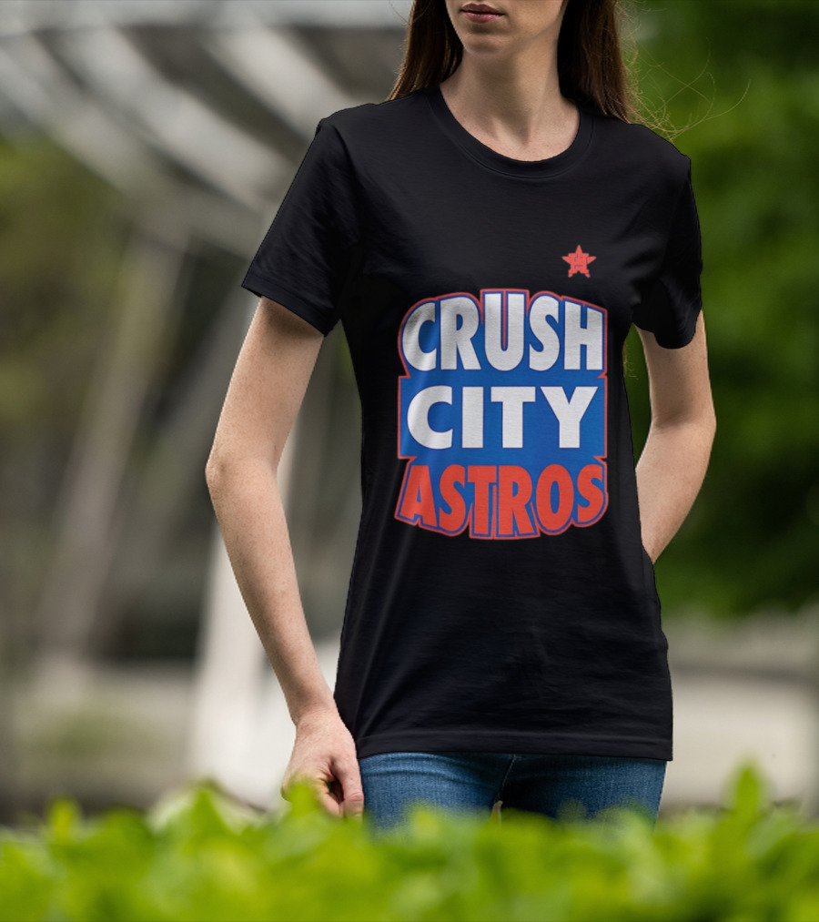 Houston Astros Crush City Astros Baseball Fan T-Shirt