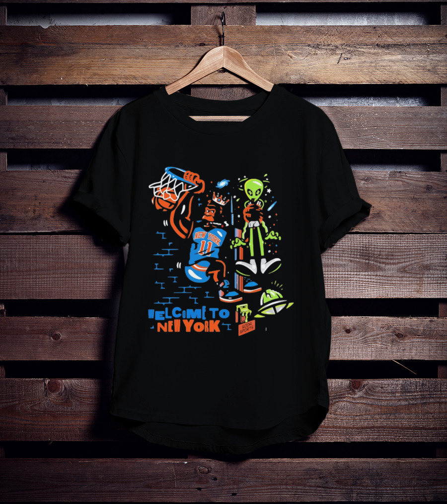 Welcome To New York NY Knicks Vs Spurs Soda Sports T-Shirt