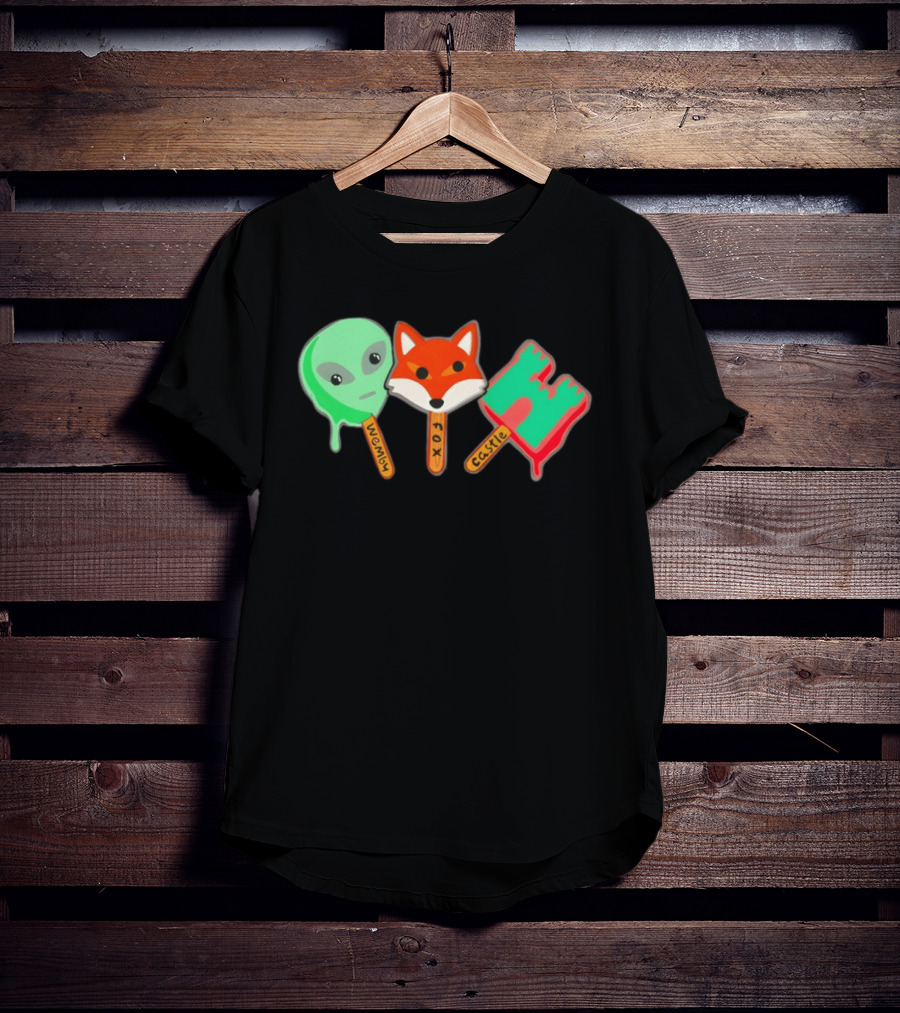 Wemby Fox Castle Popsicles Alien Fox 2026 San Antonio Spurs NBA Basketball T-Shirt