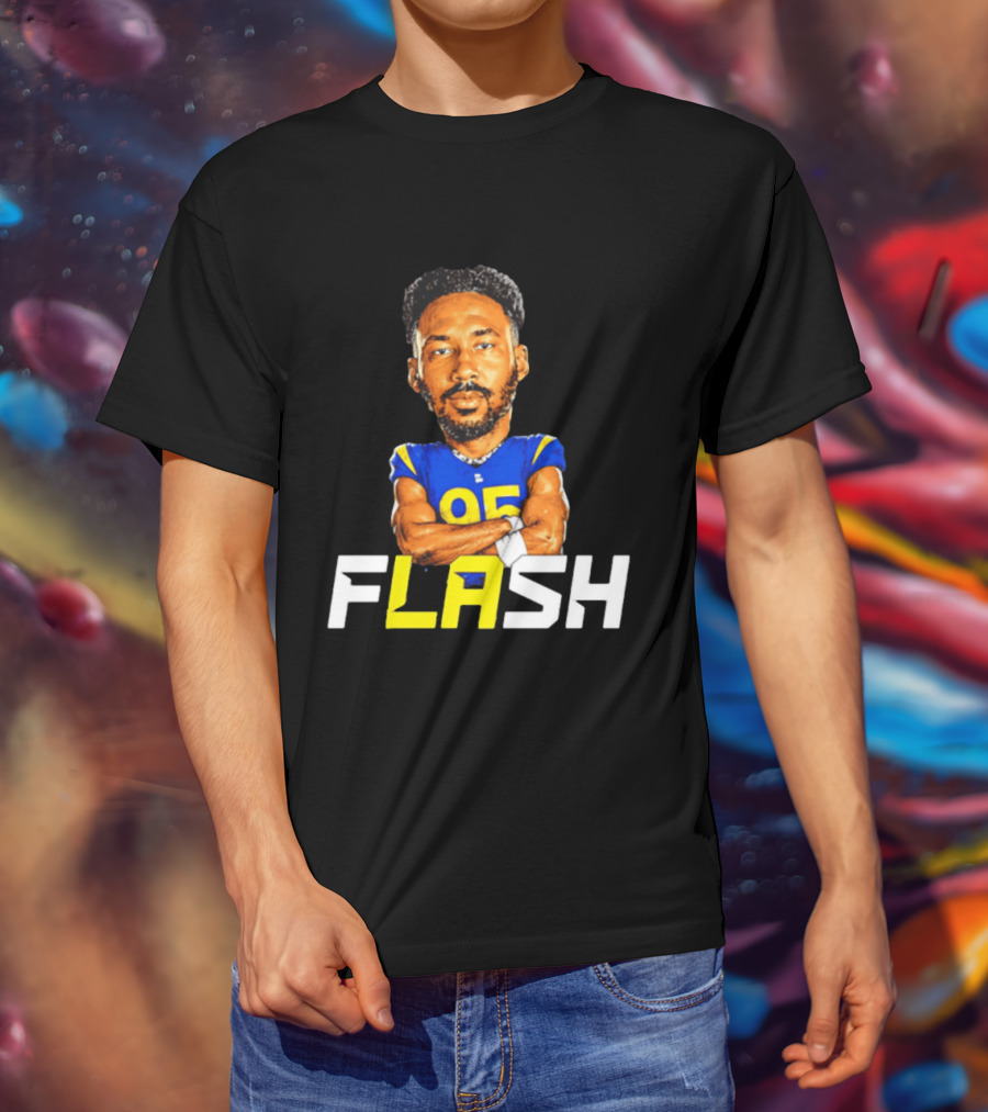 Los Angeles Rams Flash 95 Poona Ford T-Shirt
