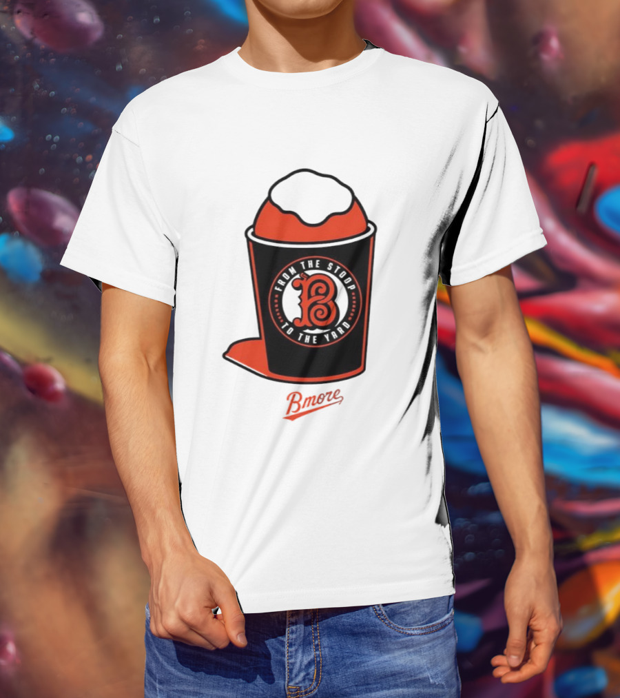 Baltimore Orioles From The Stoop To The Yard Bmore SnoCone T-Shirt